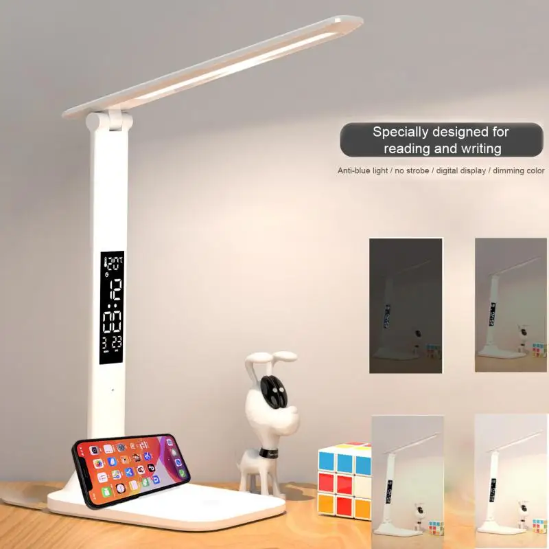 

Table Lamp Eyes Protection Touch Dimmable LED Light Student Dormitory Bedroom Reading USB Rechargable Desk Lamp Special Gift