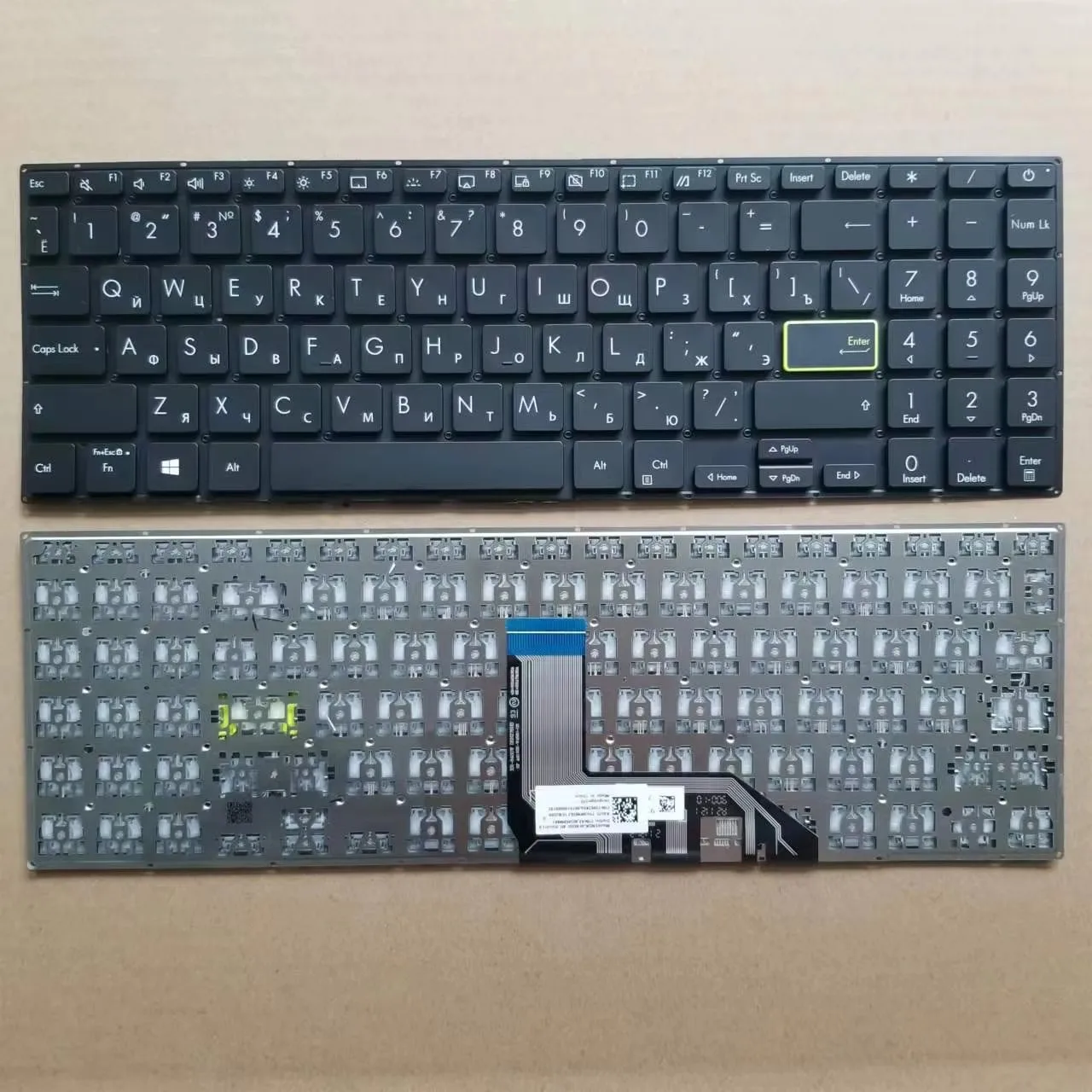 Новая русская клавиатура для Asus VivoBook X513 X513e X513ea X513ep X513eq X513ia Black OKN1-BB4US13 RU Layout