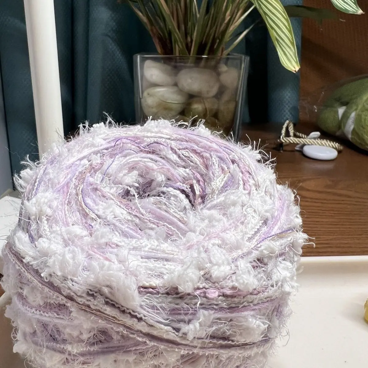 100g/250g Characteristic Line Hand Made DIY Hand Woven Bag Hand Mixed Thread Purple Hand Account Dream Catching Network Cable