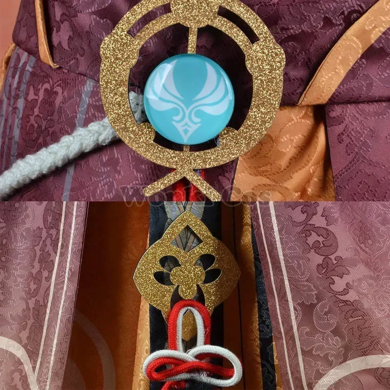 Полный комплект для косплея Shikanoin шэньяу косплей-костюм с париком и аксессуарами