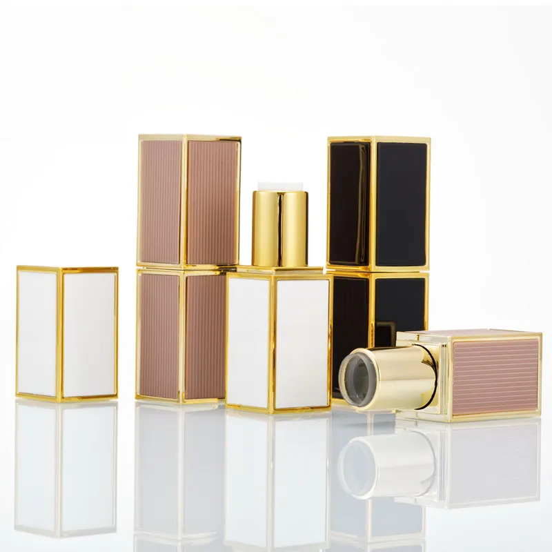 

100 шт. пустой тюбик для губной помады, высококачественные черные и белые самодельные тюбики для губ диаметром 12,1 мм F20171655