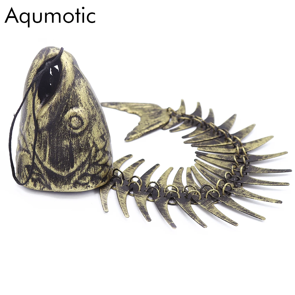 

Aqumotic Large Wind Chimes Hangers Fishbone Outdoor Long Low Fish Spur Metal Wind-chime Stand Mens Fulgurite Kit