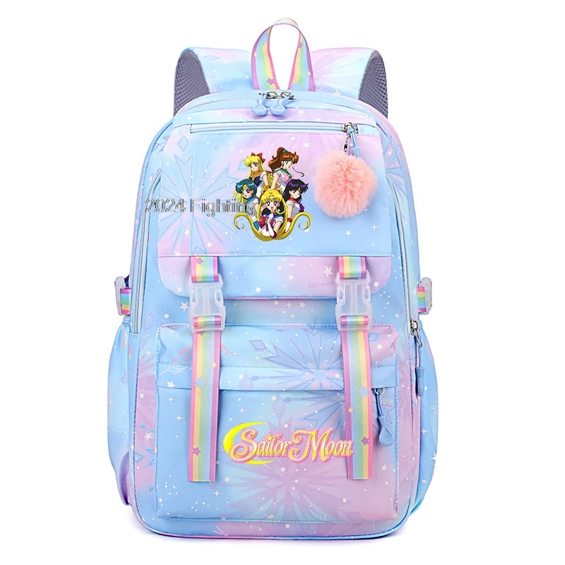 Рюкзак из искусственной кожи для девочек с градиентным переходом цвета