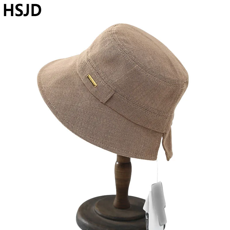 

New Summer Female Travel Breathable Women's Sun Hats Lightweight Cotton Quick Drying Wide Brim Foldable Ladies Beach Bucket Hat