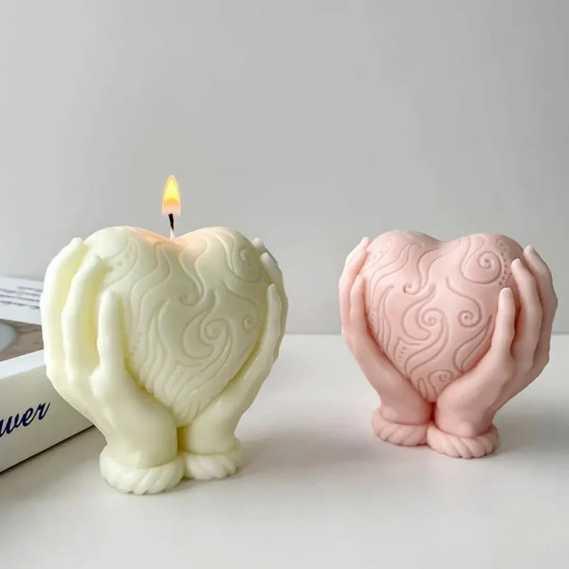 

Decorationdiy Aromatherapy Heart-Shaped Candle And Cake Molds For Home Decoration