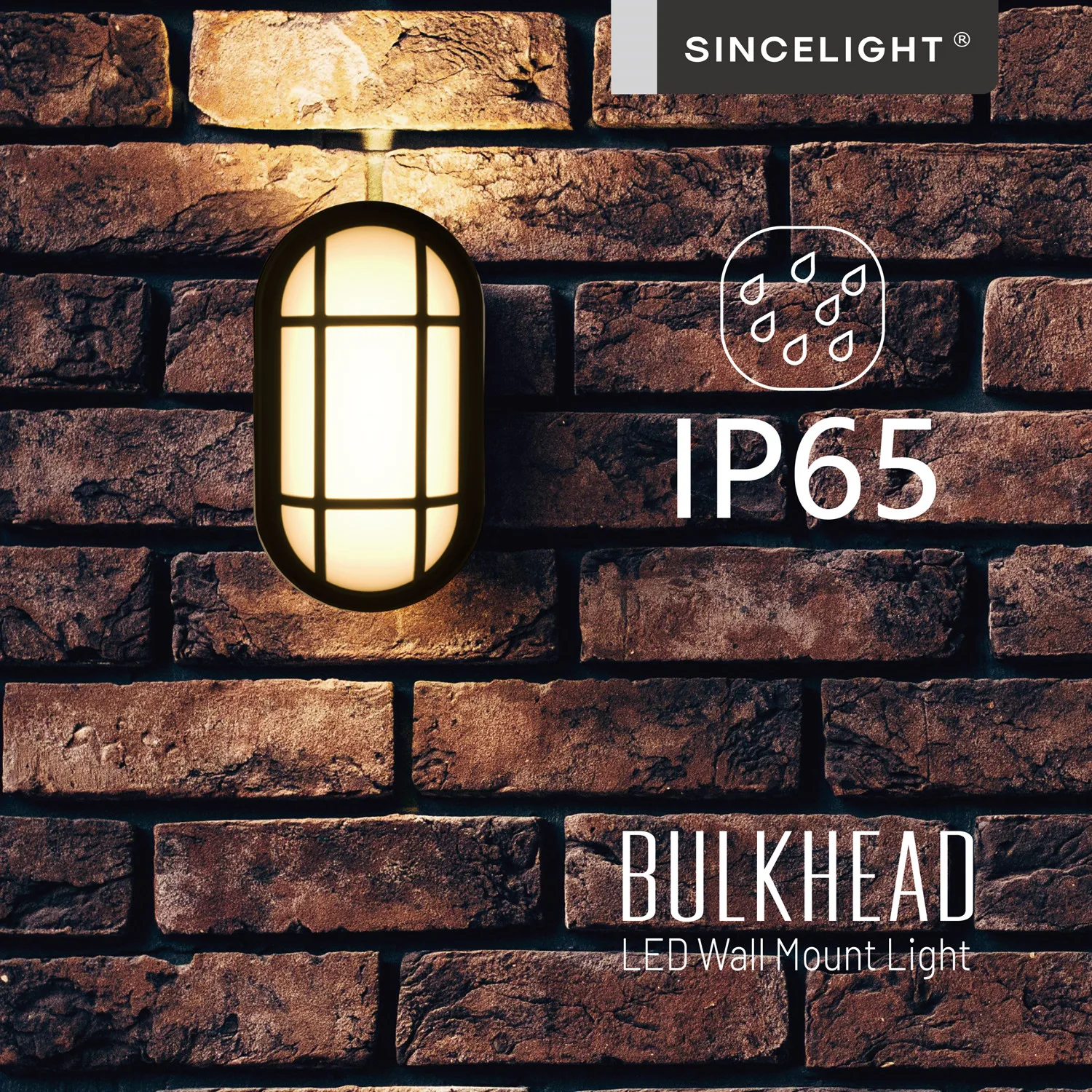 

15W Black Oval LED Bulkhead Light, IP65, 1400Lm, 100-240V,Perfect for Indoor, Outdoor, Bathroom,Hallway,Corridor,Utility,Garden