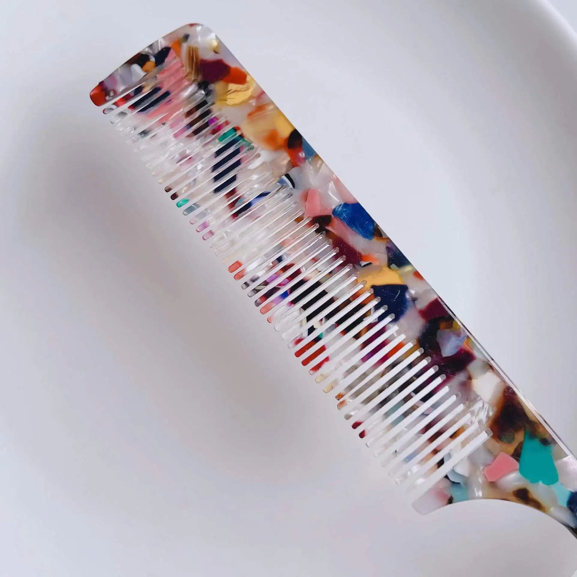 Корейская ацетатная пластинчатая Расческа для женщин с длинными волосами и