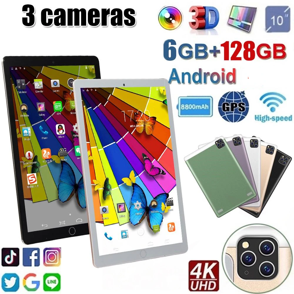 

[New Tablet] 2022 New Android 10.0 Tablet 10.1 Inch 6G+128GB Netcom 4G Mobile Phone Study Game Tablet Android