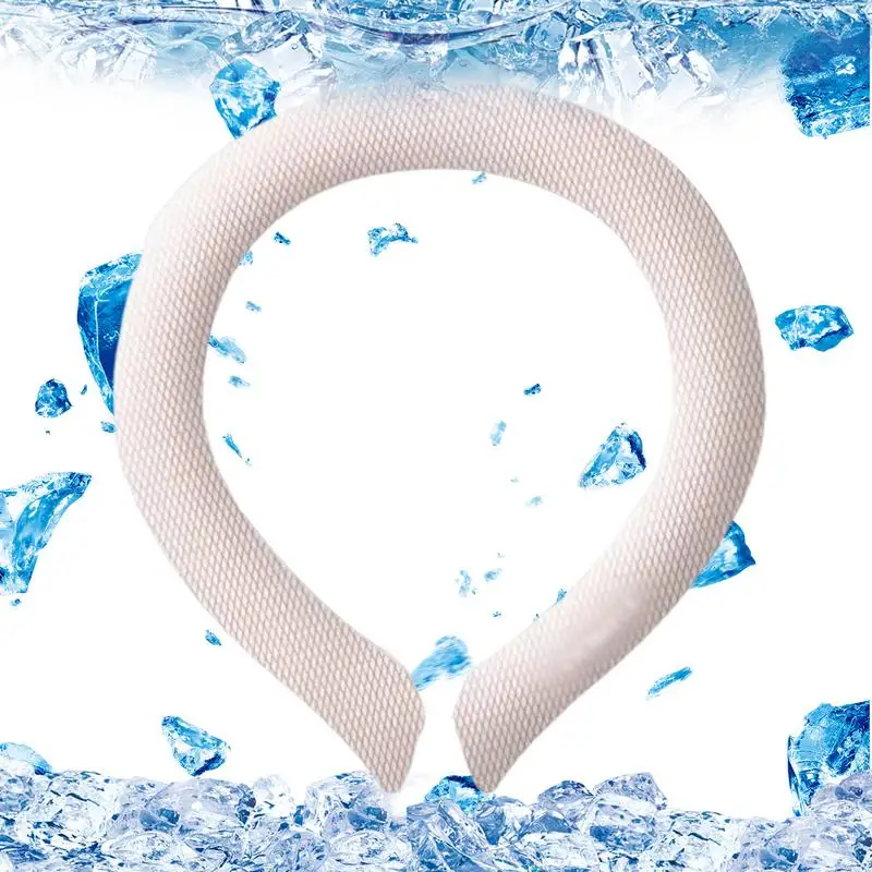 

Summer Neck Ice Cooling Tube Hands-Free Wearable Neck Rings Heatstroke Prevention Cooling Ring For Fishing Hiking Sports Cycling