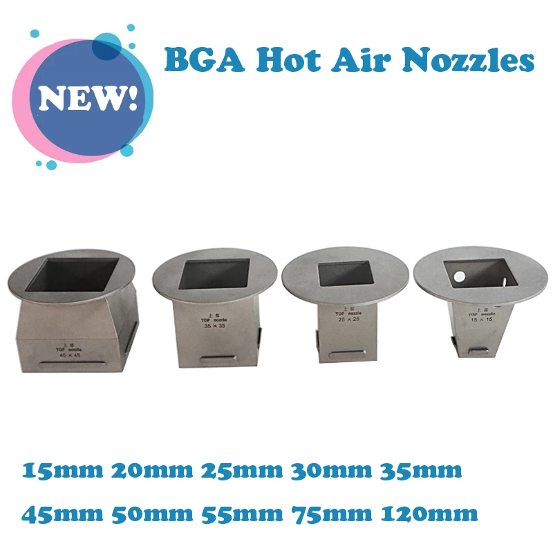 

BGA Насадки для горячего воздуха, наладочная станция, универсальные 15 мм 20 мм 25 мм 30 мм 35 мм 45 мм 50 мм 55 мм 75 мм 120 мм для нижнего основания диамет...