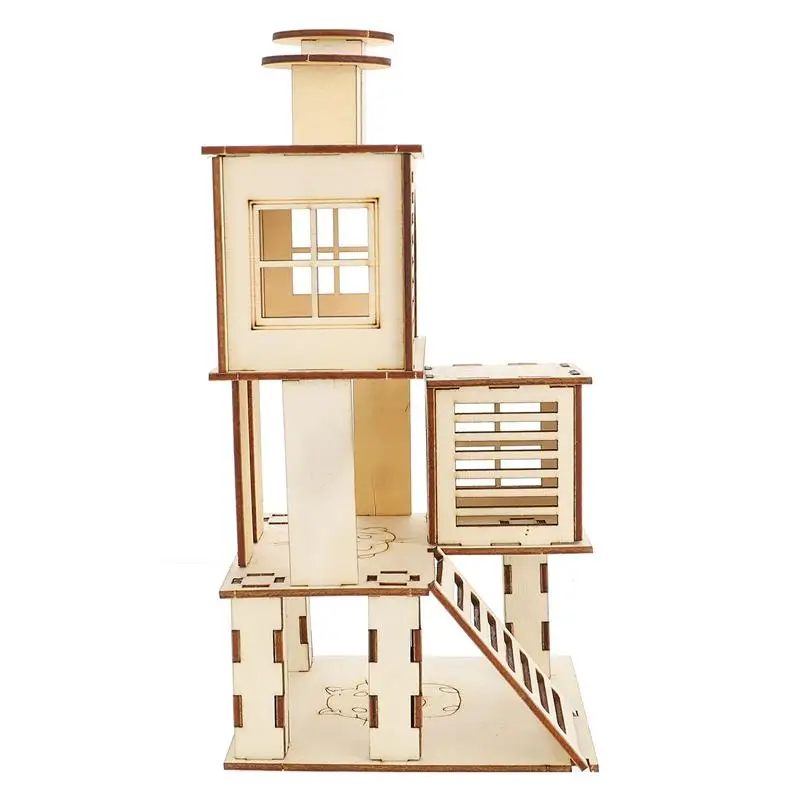 Деревянная игровая площадка для домашних животных 1 шт. лестница хомяка | Дом и