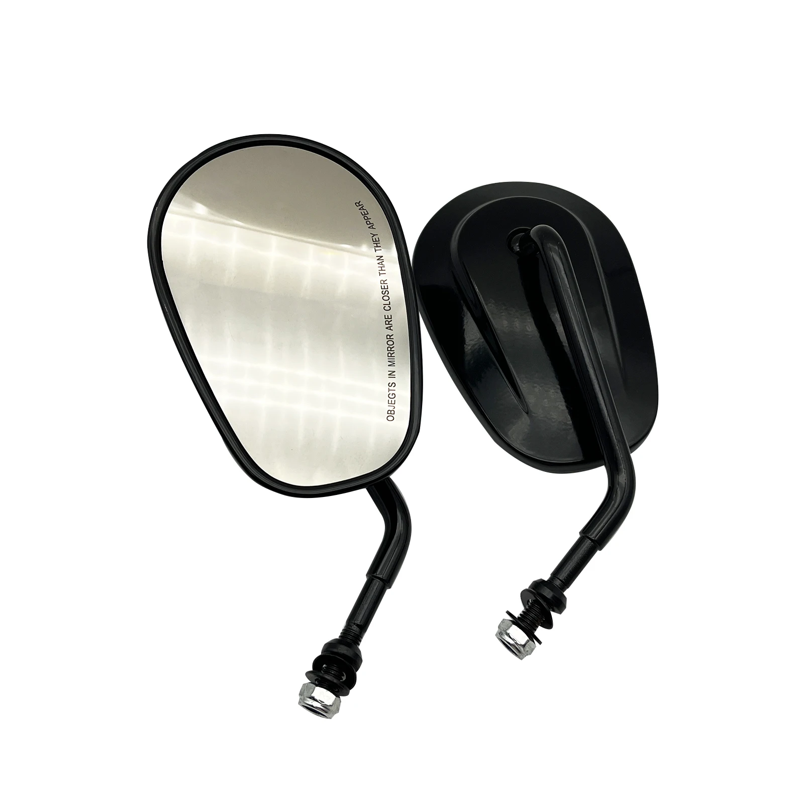 

Мотоциклетное боковое зеркало заднего вида, черный хром для Harley Dyna Sportster 883 1200 Softail Touring Electra Glide Ultra Street Glide