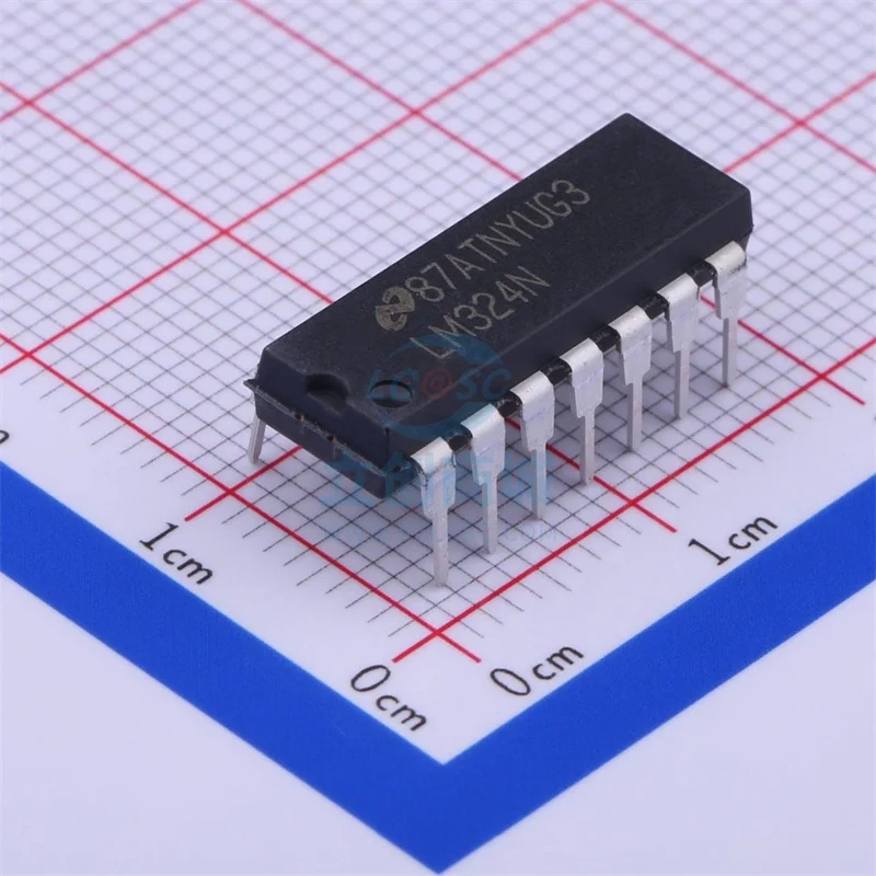 

Free Shipping 10pcs/lot Brand new original LM324 LM324N direct DIP-14 four-way operational amplifier