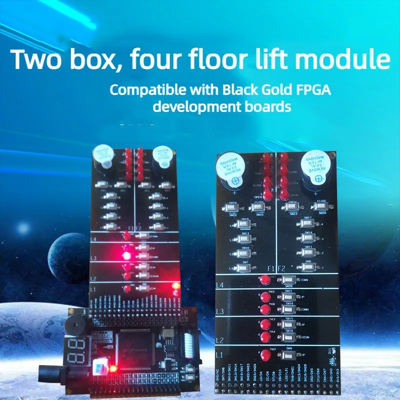 

Elevator Module/experimental Platform/two Boxes of Four-story Elevator Learning Module FPGA MCU Learning Verification Module