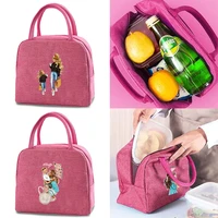 insulated cooler lunch handbags portable lunch box for men women kids work school thermal food lunch picnic dinner canvas bags