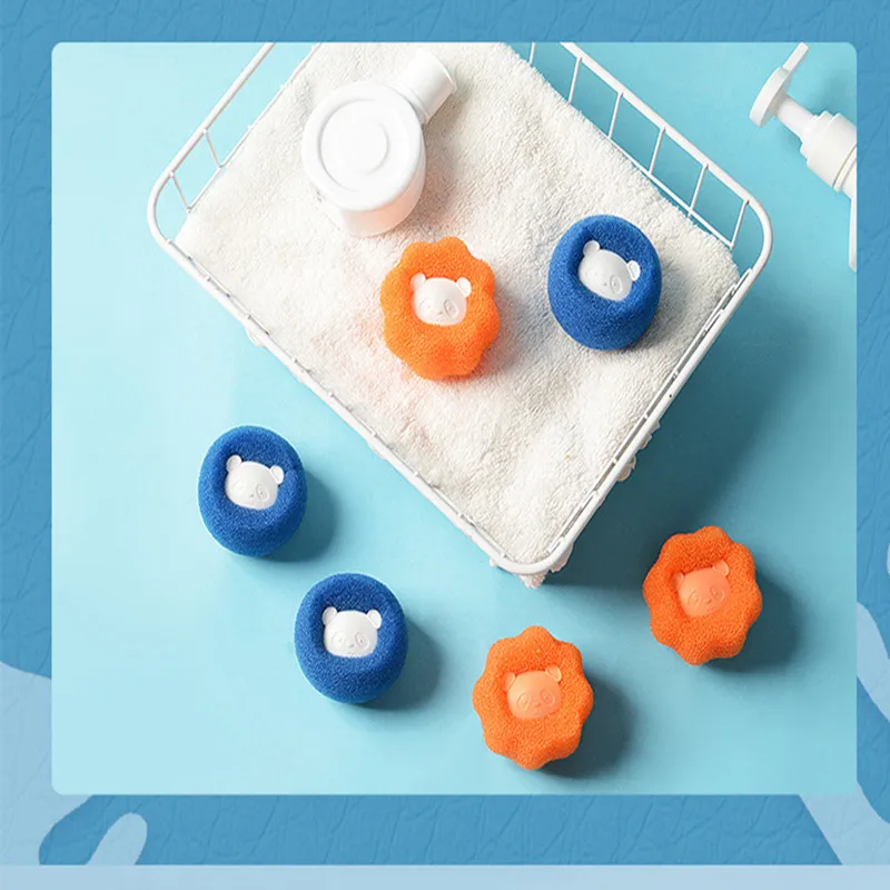 

Pet Clothes Cleaning Tool Magic Laundry Ball Bear Cleaning Ball Reusable Cleaning Balls Laundry Accessories Lavadora De Ropa