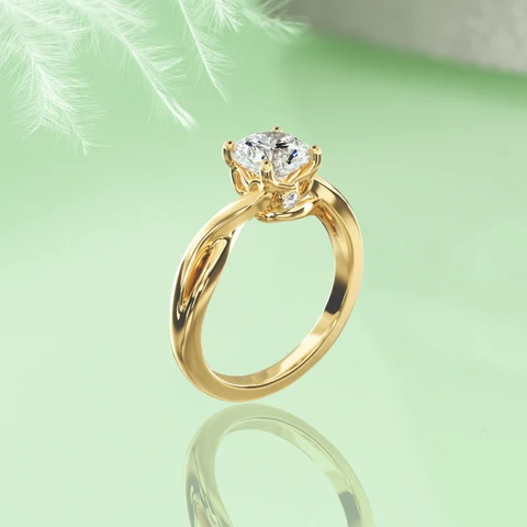 Anziw кольцо с муассанитом  для женщин