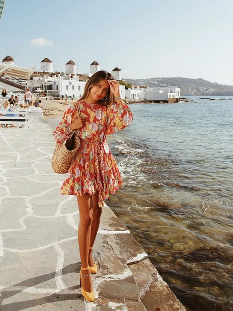 

2023Casual elegant slim sexy dress, Spring/Summer New Women's Wear New Product Round Neck Long Sleeve dress Slim Fit dress befr