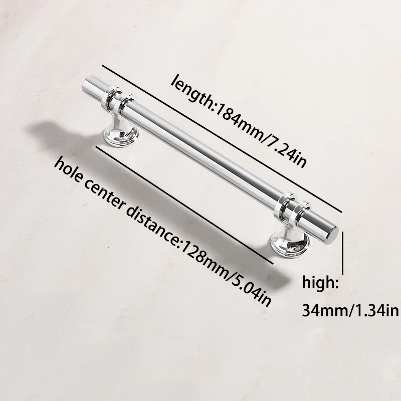 

Ручка для шкафа Z·FARIER черная золотая алюминиевая
