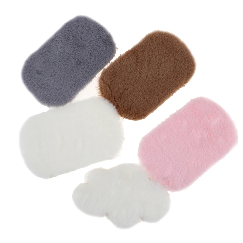 

1pc Dollhouse Miniature Plush Rug Carpet Mat Dolls House Living Room Furniture Decoration Accessories