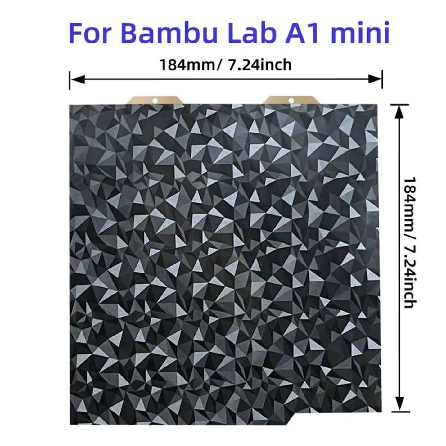 Для A1 Mini Bambu Встроенная пластина PEO Магнитная ПЭТ углеродная кровать