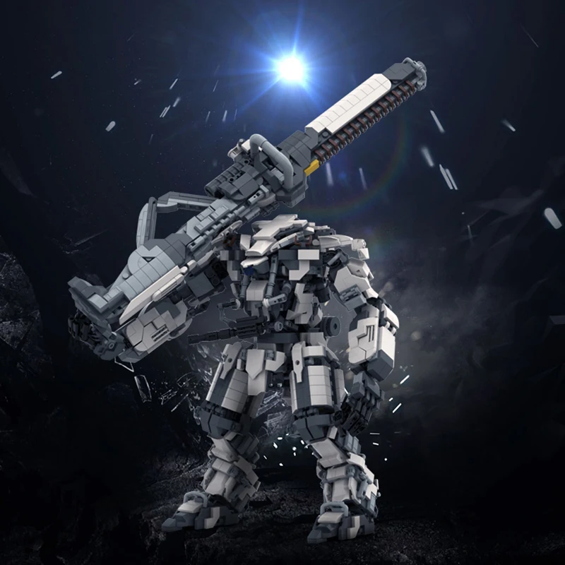 

BuildMoc K17 Guardian Robot Building Blocks Set For Overwatched Military Battle Gun Mecha Bricks Game Toy Children Birthday Gift