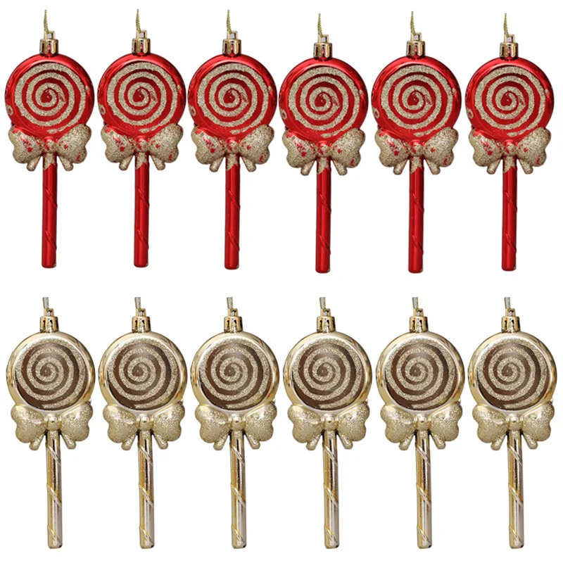 

Ali текстиль Рождественский подарок пластиковый леденец Рождественская елка подвесные украшения креативный Декор реквизит крафт кантри подвеска