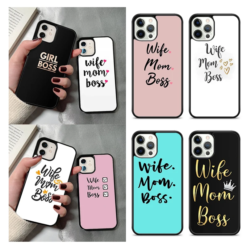 Чехол для телефона с цитатой жены, мамы, руководителя для iPhone 14 13 12 Mini XR XS Max, чехол для Apple iPhone 14 11 Pro Max 6 8 7 Plus SE2020, чехол