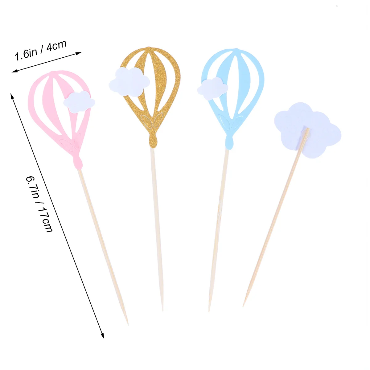 30 шт. воздушные шары в виде белых облаков топперы для тортов капкейков маффинов