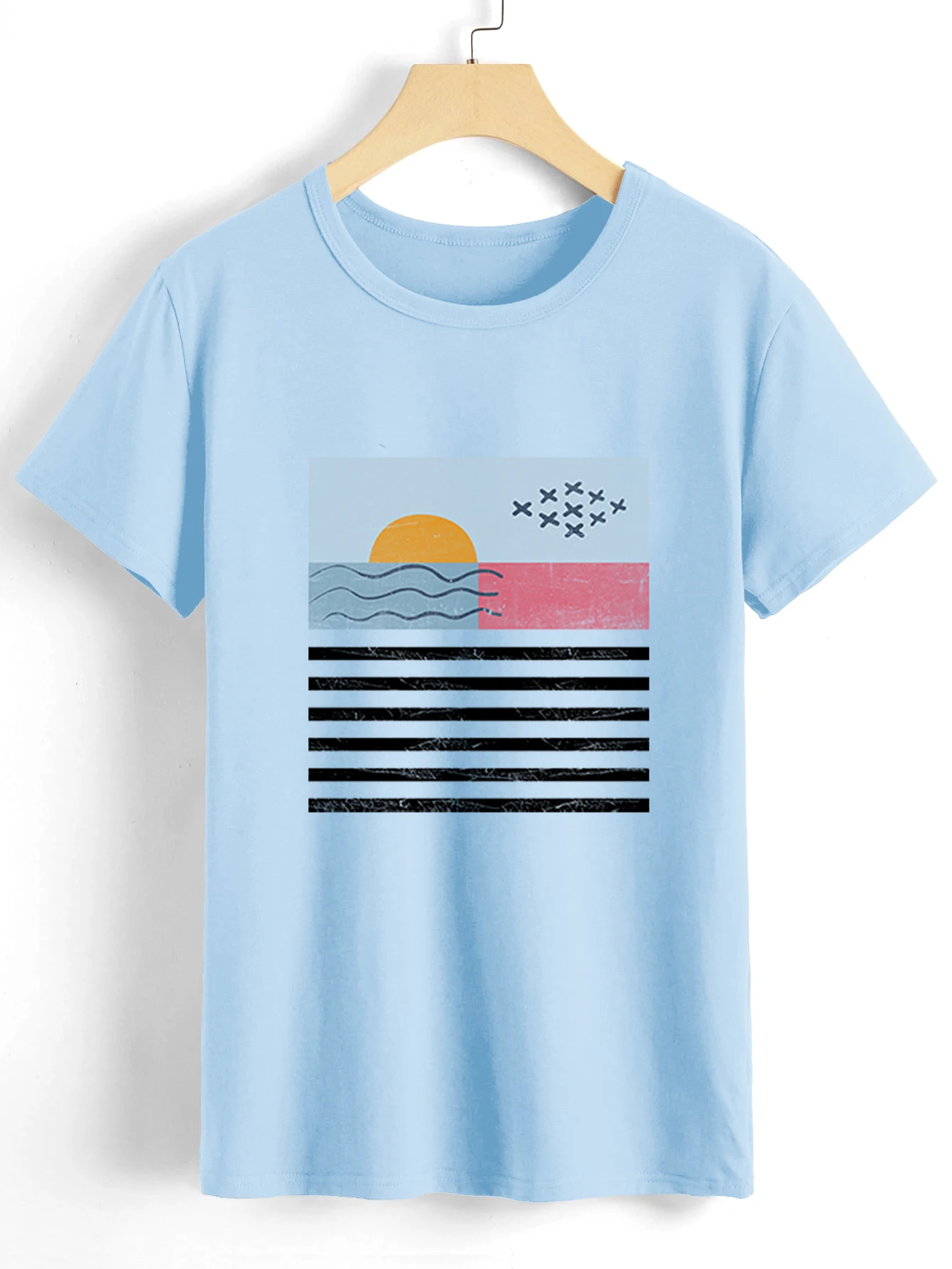 Ocean Axolotl Gurren Lagan Isabel Marent Y2k Женская одежда с длинными рукавами Расклешенная