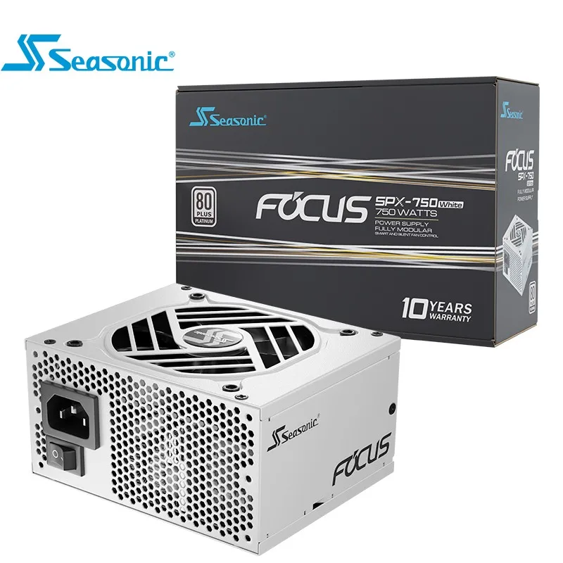 

SEASONIC FOCUS SPX750 SFX маленький источник питания 80PLUS Платиновый полноразмерный белый обжимной вентилятор старт/стоп