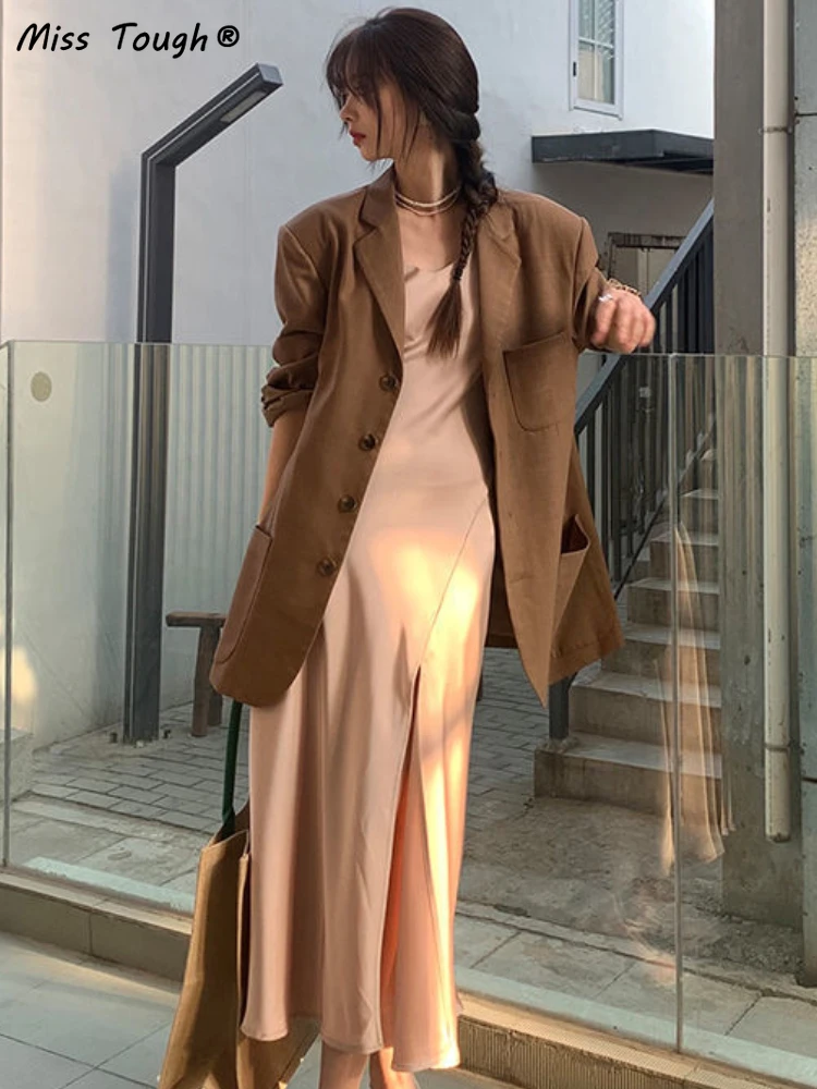 Летнее пляжное элегантное платье на бретелях Женские французские винтажные