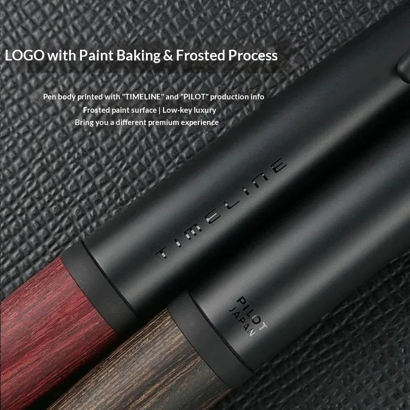 Фото Ручка шариковая PILOT Luxury Wood Grain Timeline PAST Series, 0.7 мм, быстросохнущие водостойкие чернила, плавное письмо, эстетичная канцелярия №4