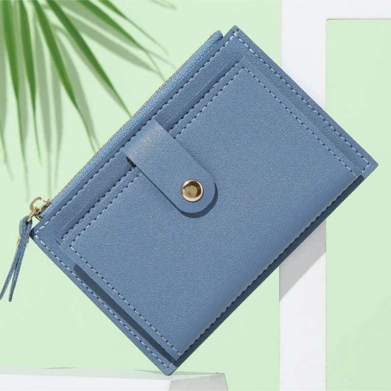 2023 New Women's Wallet Short Wallet Women's Summer Thin Cute Simple Zero Wallet Women's niche design