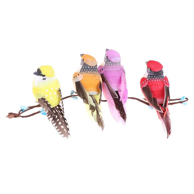 1pc Fake Craft Birds Artificial Foam Feathers Mini Bird,Decoration Mariage Table,Birthday Party Decorations Kids,Wedding