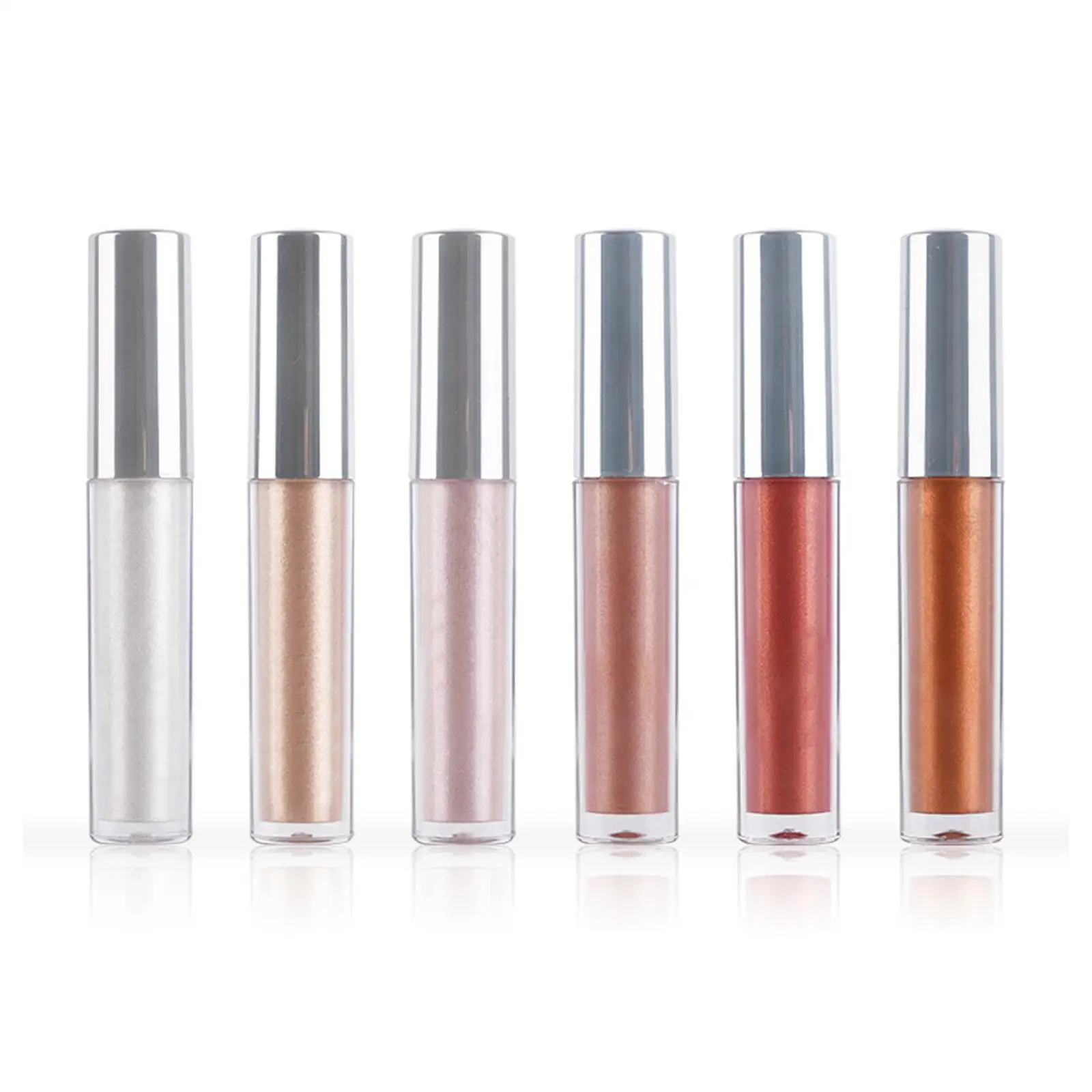 Жидкие блестящие тени для век легко наносимые женщин и девочек универсальные