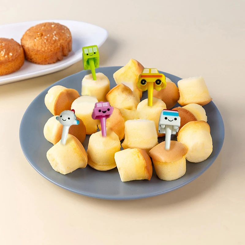 6/11 шт. пластиковые вилки для фруктов