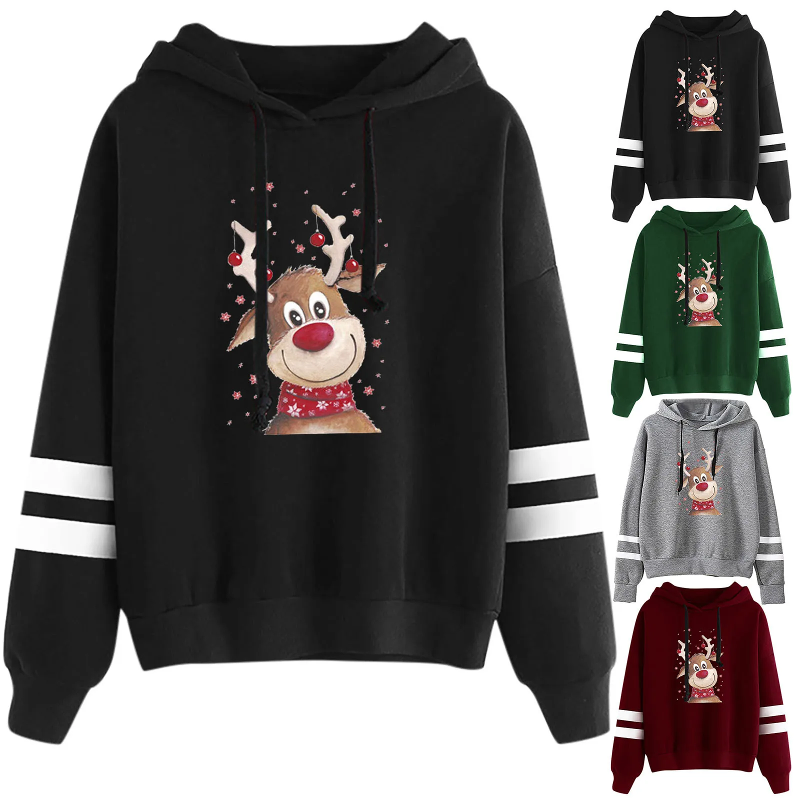 

Womens Sweatshirt Jacket Long Tunic Hoodie Women Ladies Crewneck Long Sleeve Womens Sweatshirt Jacket Long Tunic Hoodie Women