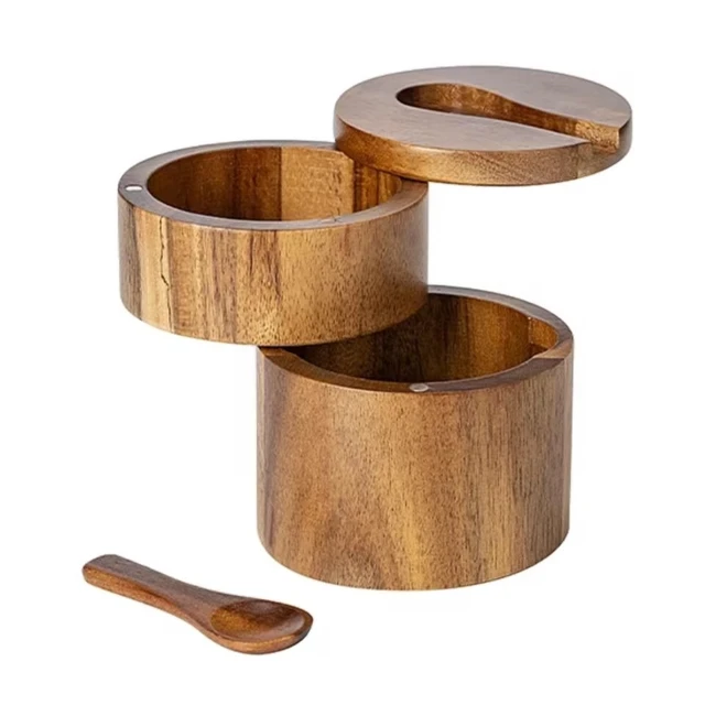 Деревянная банка для специй
