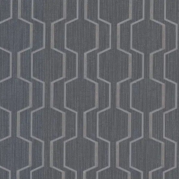 

Walls Decor Harrison Charcoal Rectangular Geo Wallpaper
