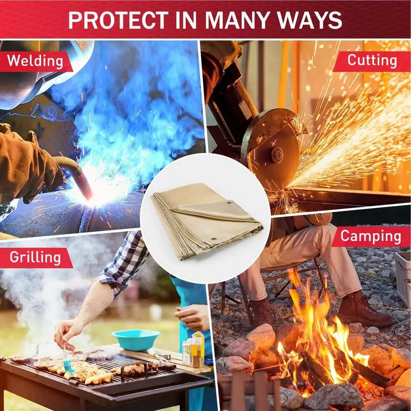Стекловолоконное сварочное одеяло огнестойкое огнестойкая изоляция инструмент