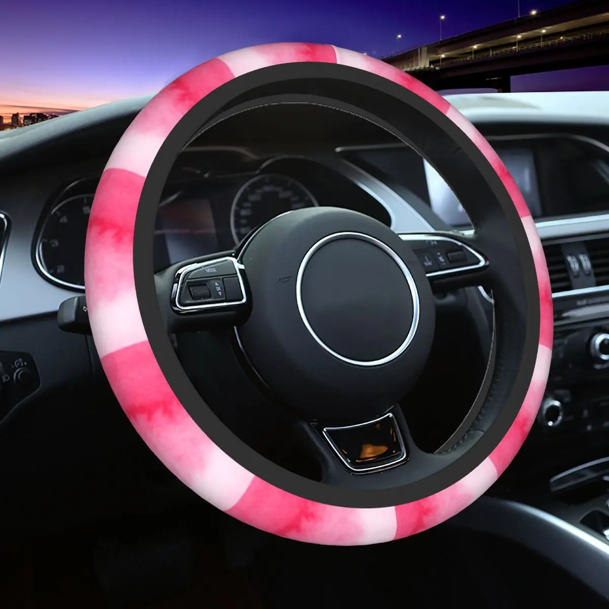 

38cm Steering Wheel Covers Watercolor Soft Car-styling Suitable Automobile Accessory