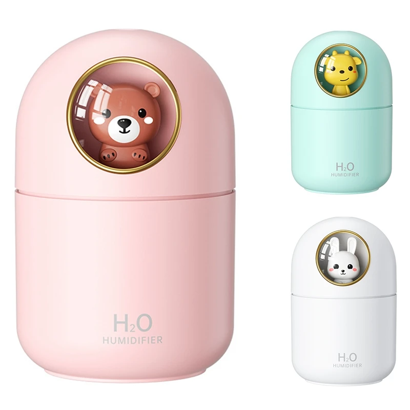 

HAEGER New Cartoon Humidifier USB Mute Cute Pet Aroma Diffuser Moisturizer Desktop Car Atomizing Humidifier Mist Maker