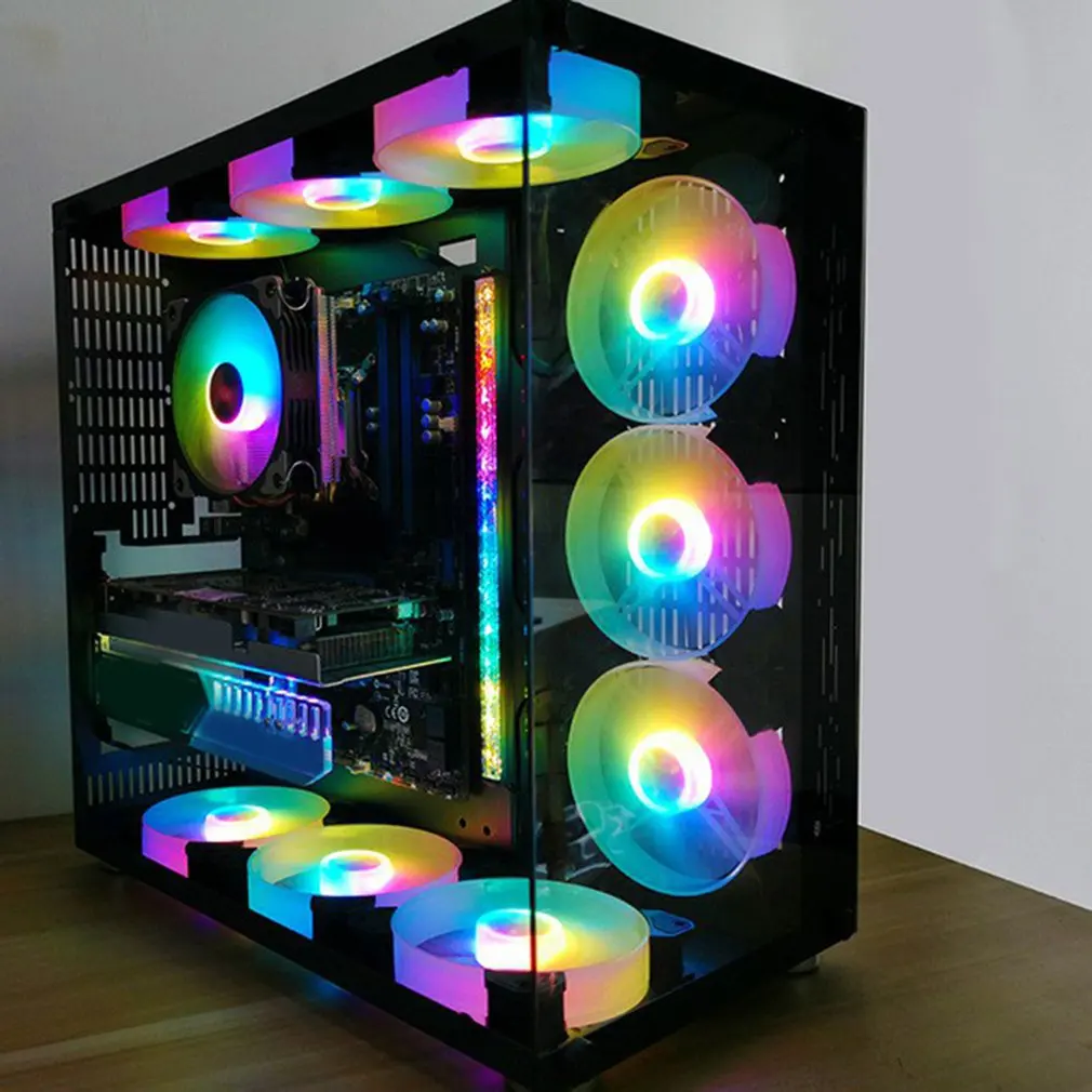 Кулер аргб. Вентиляторы Coolmoon 120mm RGB. Корпус с РГБ подсвкткой с вентиляторами. ARGB вентиляторы 120мм. РГБ подсветка для ПК.