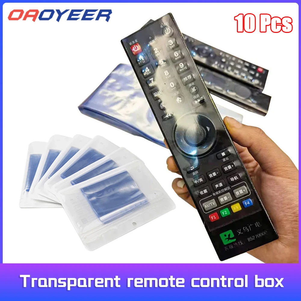 10 шт. прозрачный чехол для пульта ДУ 6/8 х25 см |