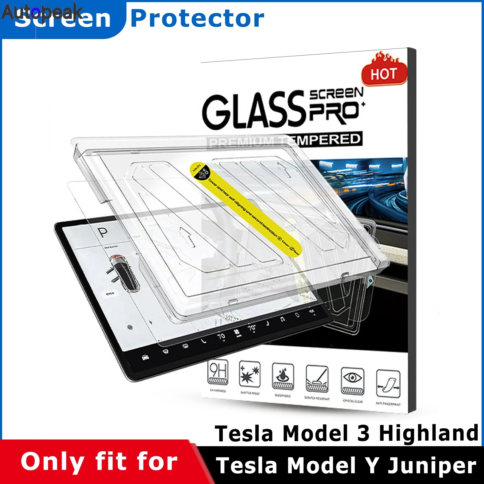 

Tempered Glass Screen Film Protector For Tesla Model 3 Highland Model Y Juniper 15.4 inch Car Anti-Scratch Touch Kit Accessories