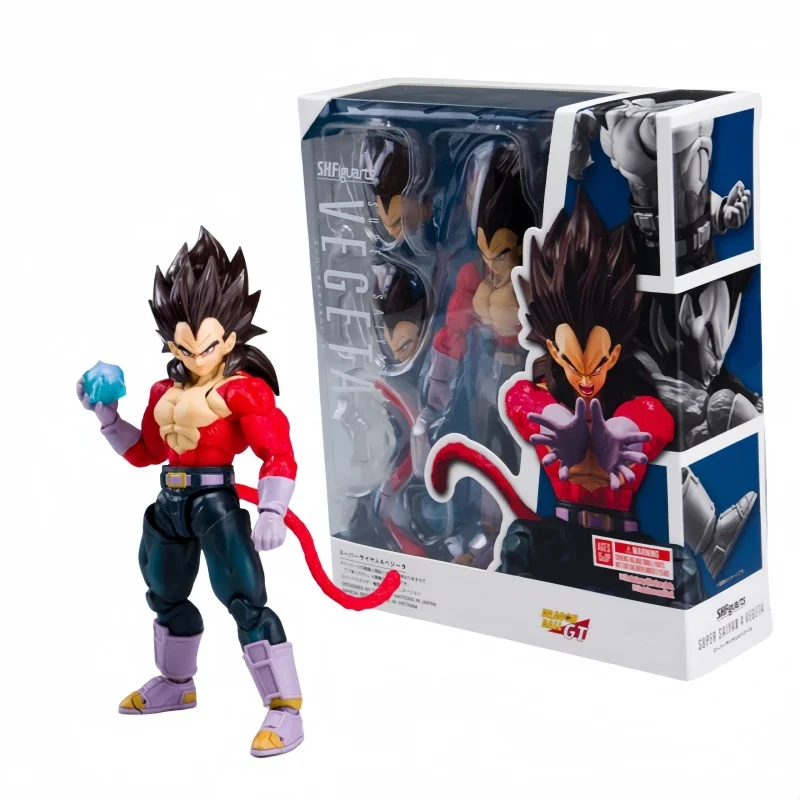 15 см Shf Dragon Ball Gt Фигурки Super Saiyan 4 Vegeta Son Goku Фигурка ПВХ Подвижная коллекция Аниме