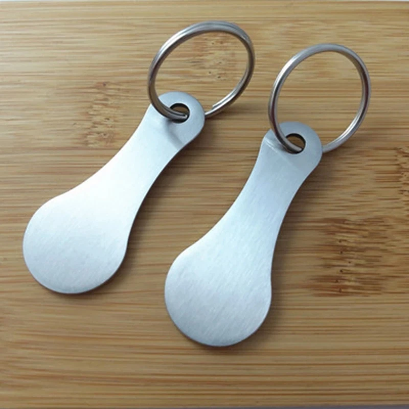 

1/2pcs Metal Shopping Cart Tokens Trolley Token Key Ring Decorative Keychain Multipurpose Shopping Portable For Home Outdoor