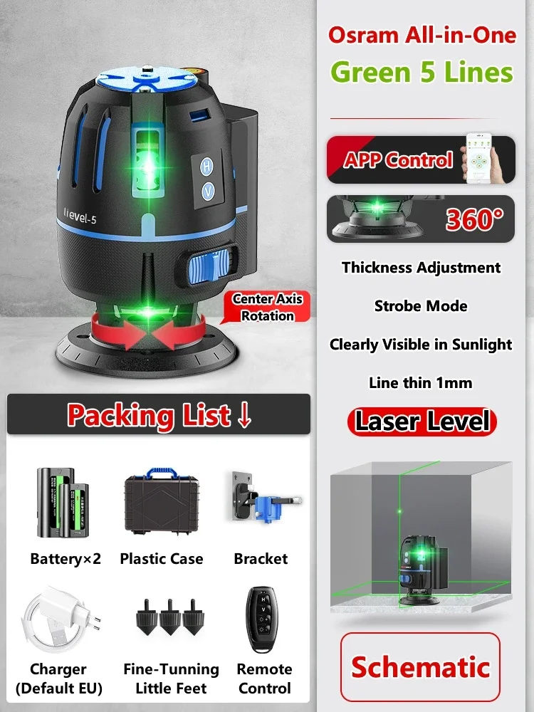 

Coolcells 4D Laser Level зелёный