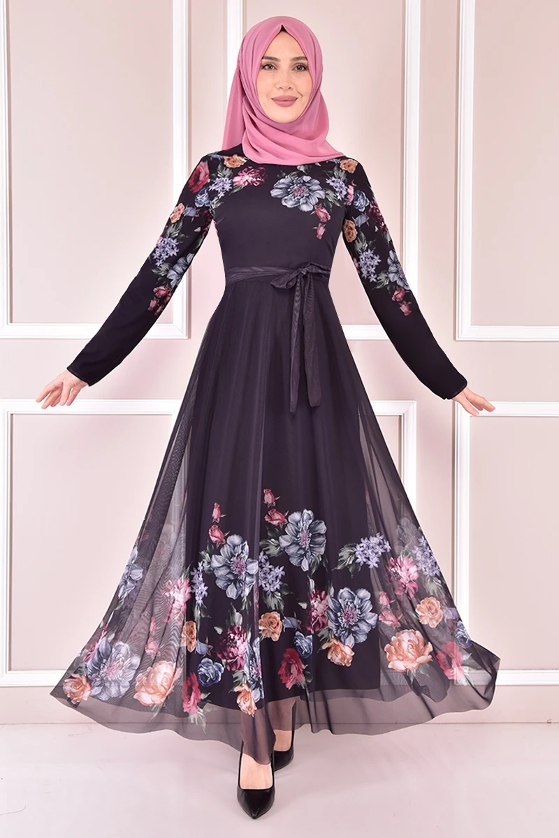 

Gauze Dress Black KBR21317